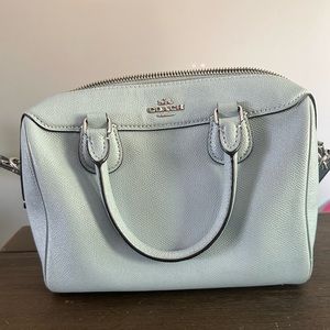Gently Used Coach Mini Bennett Satchel d1847 f31377 in light blue